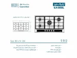 مشخصات اجاق گاز ایلیا استیل s512