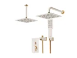 قیمت شیر حمام توکار شودر رومر پلاس شیری طلایی تیپ چهار brass
