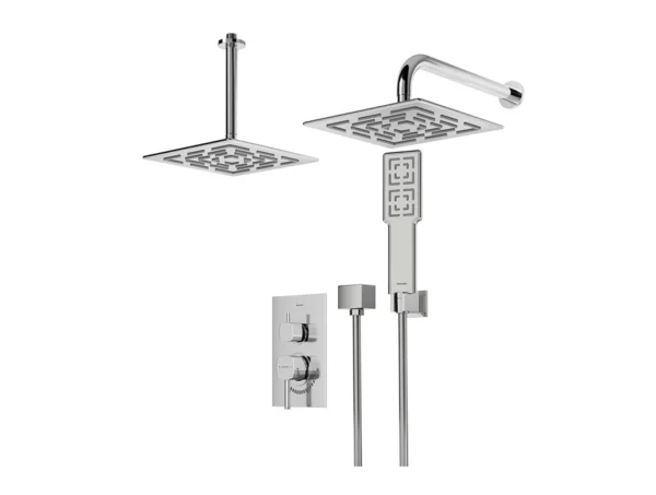 قیمت شیر حمام توکار شودر مدل رومر تیپ سه کروم brass