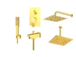 خرید شیر حمام توکار شودر مدل رومر پلاس طلامات تیپ 4 brass