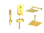 خرید شیر توکار حمام شودر مدل رومر پلاس طلایی تیپ 4 brass