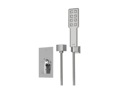 خرید شیر حمام توکار شودر مدل رومر پلاس کروم تیپ دو brass