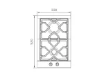 مشخصات گاز رومیزی استیل البرز S2301