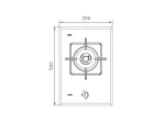 مشخصات اجاق گاز استیل البرز G1351 رومیزی