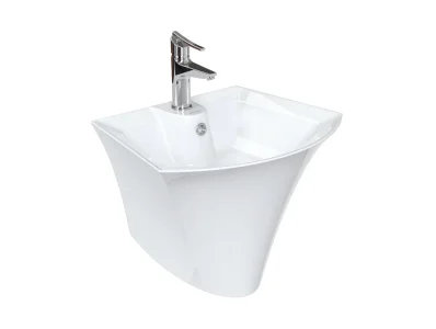 خرید روشویی دیواری چینی کرد مدل آرین وال هنگ درجه یک