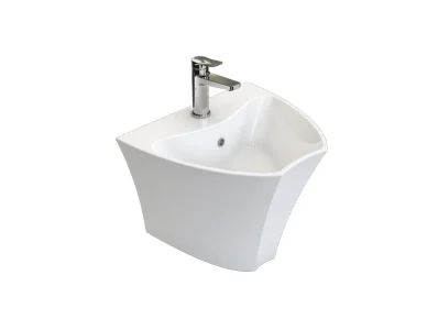 خرید روشویی وال هنگ چینی کرد مدل لیندا دیواری درجه یک