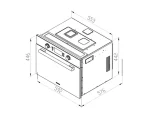 مشخصات مایکروویو استیل البرز مدل MH 442 توکار