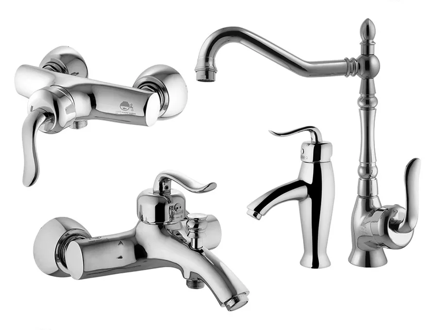 ست شیرآلات درخشان مدل آرک قیمت ست شیرآلات درخشان مدل آرک کروم